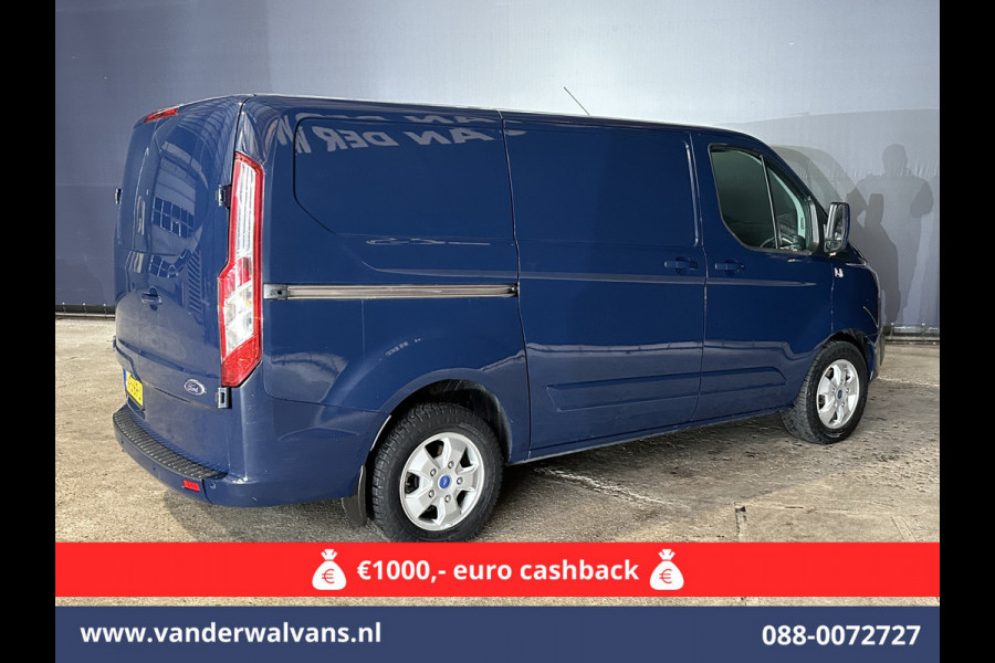 Ford Transit Custom 2.0 TDCI 131pk Automaat L1H1 Euro6 Airco | Camera | Navigatie | Cruisecontrol 2x Zijdeur, L&M velgen, Verwarmde voorruit, Parkeersensoren, Bijrijdersbank