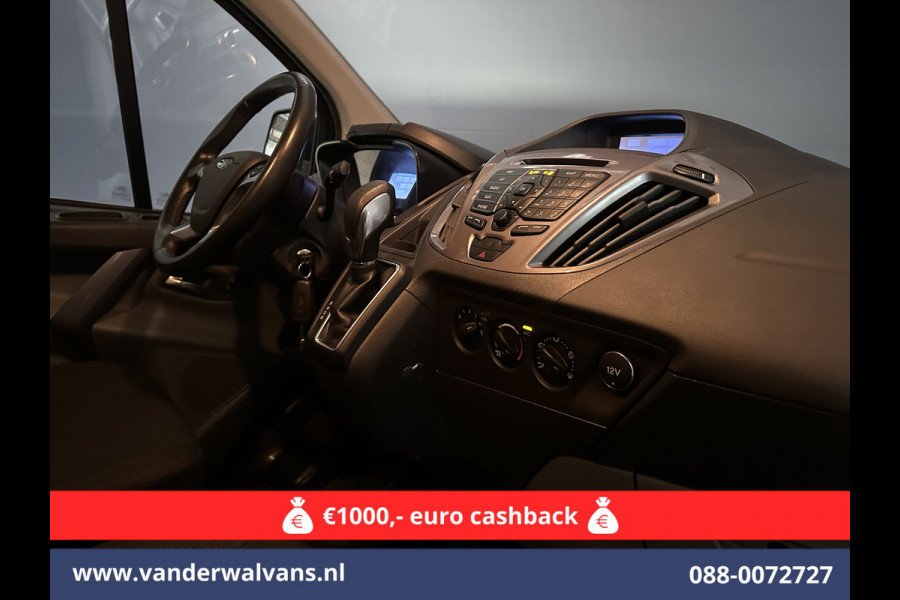 Ford Transit Custom 2.0 TDCI 131pk Automaat L1H1 Euro6 Airco | Camera | Navigatie | Cruisecontrol 2x Zijdeur, L&M velgen, Verwarmde voorruit, Parkeersensoren, Bijrijdersbank