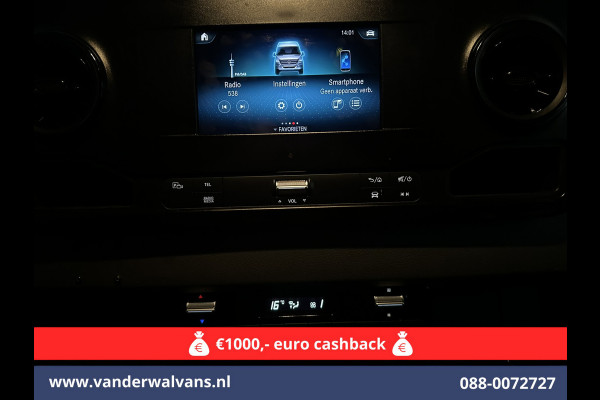 Mercedes-Benz Sprinter 316 CDI 163pk Achterwielaandrijving L2H1 inrichting Euro6 Airco | 2800kg Trekhaak | Camera | Cruisecontrol | Apple Carplay Android Auto, Parkeersensoren, AWD