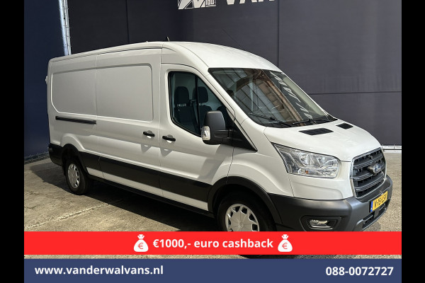 Ford Transit 2.0 TDCI 131pk L3H2 Euro6 Airco | Camera | Navigatie | Apple Carplay | Stoelverwarming Cruisecontrol, Android auto, Verwarmde voorruit, Parkeersensoren, Bijrijdersbank, 2500kg trekvermogen