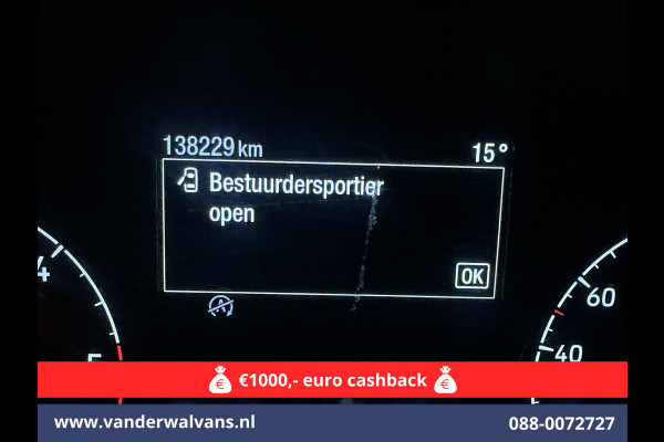 Ford Transit 2.0 TDCI 131pk L3H2 Euro6 Airco | Camera | Navigatie | Apple Carplay | Stoelverwarming Cruisecontrol, Android auto, Verwarmde voorruit, Parkeersensoren, Bijrijdersbank, 2500kg trekvermogen