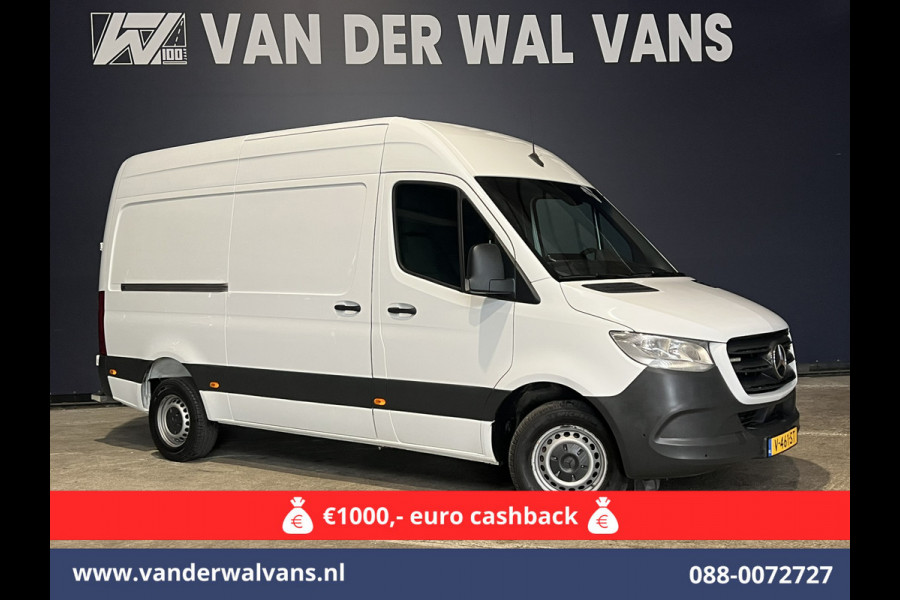 Mercedes-Benz Sprinter 316 CDI 163 pk L2H2 Euro6 Airco | 2800kg Trekhaak | Camera | Apple Carplay | Parkeersensoren inklapbare spiegels, standkachel, cruisecontrol, MBUX, Android auto