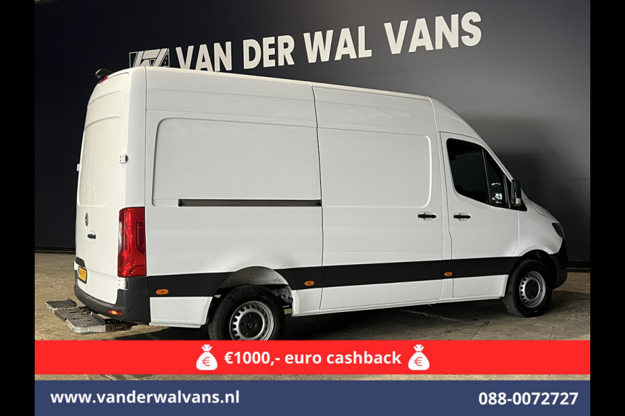 Mercedes-Benz Sprinter 316 CDI 163 pk L2H2 Euro6 Airco | 2800kg Trekhaak | Camera | Apple Carplay | Parkeersensoren inklapbare spiegels, standkachel, cruisecontrol, MBUX, Android auto