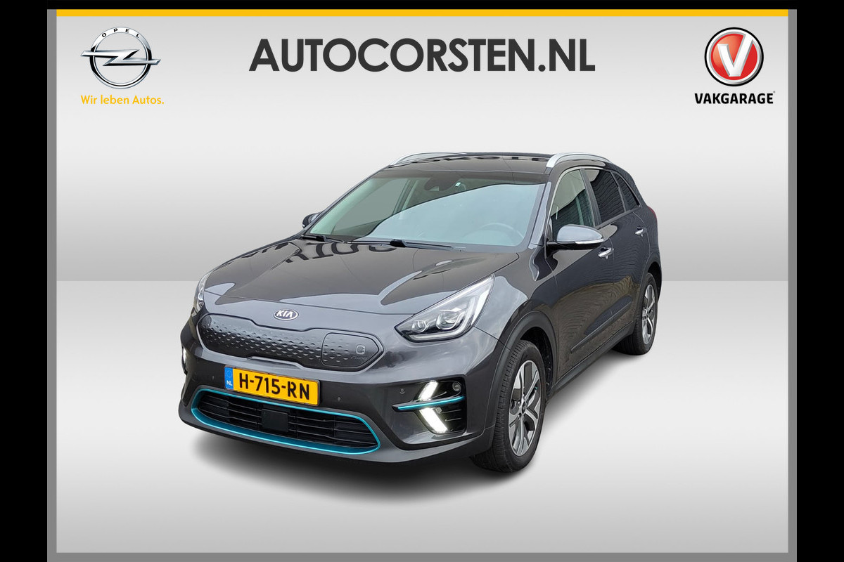 Kia e-Niro ExecutiveLine 64kWh Leer Elek.Stoel+Memory Warmtepomp Pdc Navi Ecc Camera Apple Carplay Android Auto Stoelverwarming+Koeling Stuurverwarming Lmv Privacy Glas DAB Vess Lane Assist Blind Spot 1e Eigenaar Origineel Nederlandse Auto Zeer compleet!