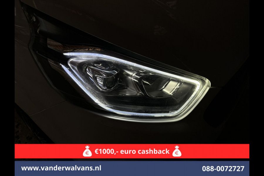Ford Transit Custom 2.0 TDCI 130pk L2H1 Euro6 ** Airco | LED | Cruisecontrol | Verwarmde voorruit | Parkeersensoren Bijrijdersbank, 2800kg trekvermogen