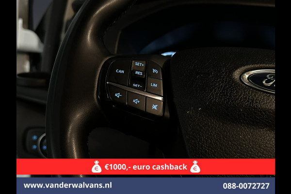Ford Transit Custom 2.0 TDCI 130pk L2H1 Euro6 ** Airco | LED | Cruisecontrol | Verwarmde voorruit | Parkeersensoren Bijrijdersbank, 2800kg trekvermogen