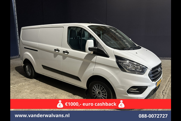 Ford Transit Custom 2.0 TDCI 130pk L2H1 Euro6 ** Airco | LED | Cruisecontrol | Verwarmde voorruit | Parkeersensoren Bijrijdersbank, 2800kg trekvermogen