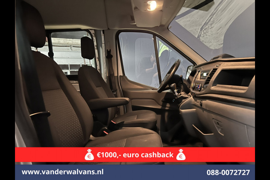 Ford Transit 2.0 TDCI 131pk L3H2 Dubbele Cabine Euro6 Airco | 6-Zits | LED | 2500kg Trekhaak | Cruisecontrol Verwarmde voorruit, Parkeersensoren