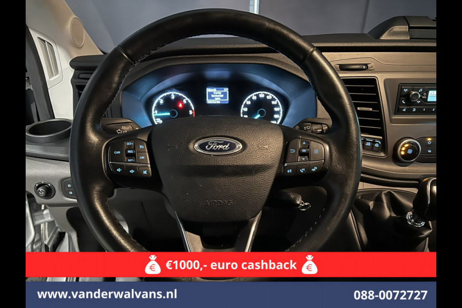 Ford Transit 2.0 TDCI 131pk L3H2 Dubbele Cabine Euro6 Airco | 6-Zits | LED | 2500kg Trekhaak | Cruisecontrol Verwarmde voorruit, Parkeersensoren