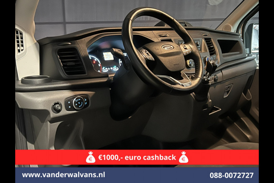 Ford Transit 2.0 TDCI 131pk L3H2 Dubbele Cabine Euro6 Airco | 6-Zits | LED | 2500kg Trekhaak | Cruisecontrol Verwarmde voorruit, Parkeersensoren