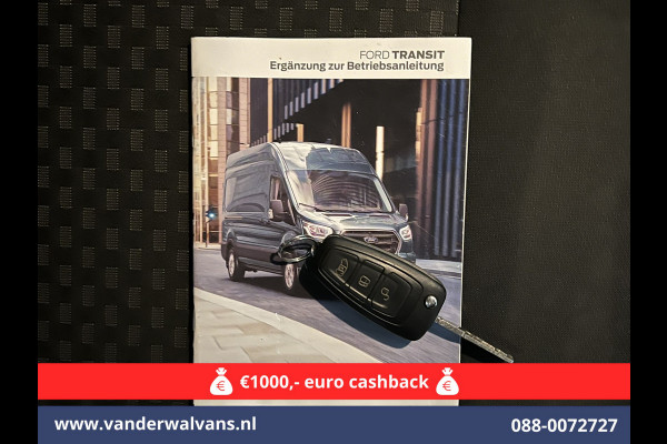 Ford Transit 2.0 TDCI 131pk L3H2 Dubbele Cabine Euro6 Airco | 6-Zits | LED | 2500kg Trekhaak | Cruisecontrol Verwarmde voorruit, Parkeersensoren