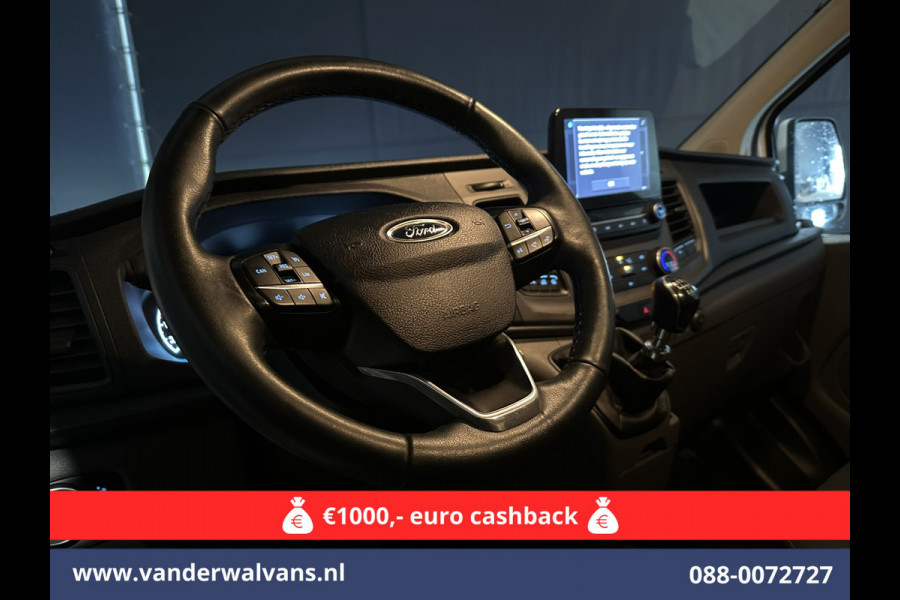 Ford Transit Custom 2.0 TDCI L1H1 Euro6 Airco | Camera | LED | Android Auto | Cruisecontrol | Verwarmde voorruit Parkeersensoren, Bijrijdersbank, 2500kg trekvermogen