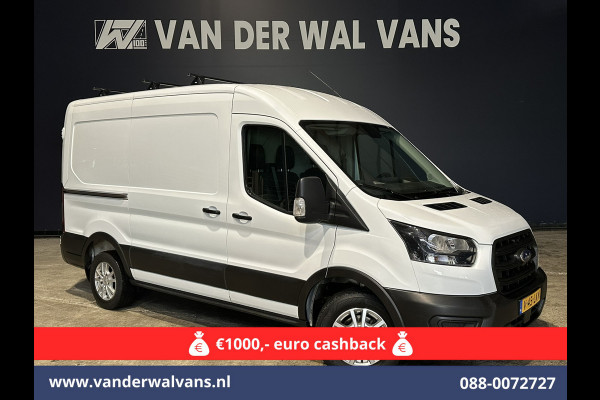 Ford Transit 2.0 TDCI L2H2 Euro6 Airco | 2450kg Trekhaak | LM velgen | Verwarmde voorruit Dakdragers, Bijrijdersbank
