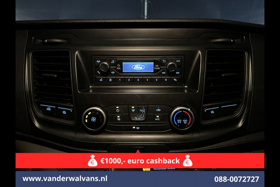 Ford Transit 2.0 TDCI L2H2 Euro6 Airco | 2450kg Trekhaak | LM velgen | Verwarmde voorruit Dakdragers, Bijrijdersbank