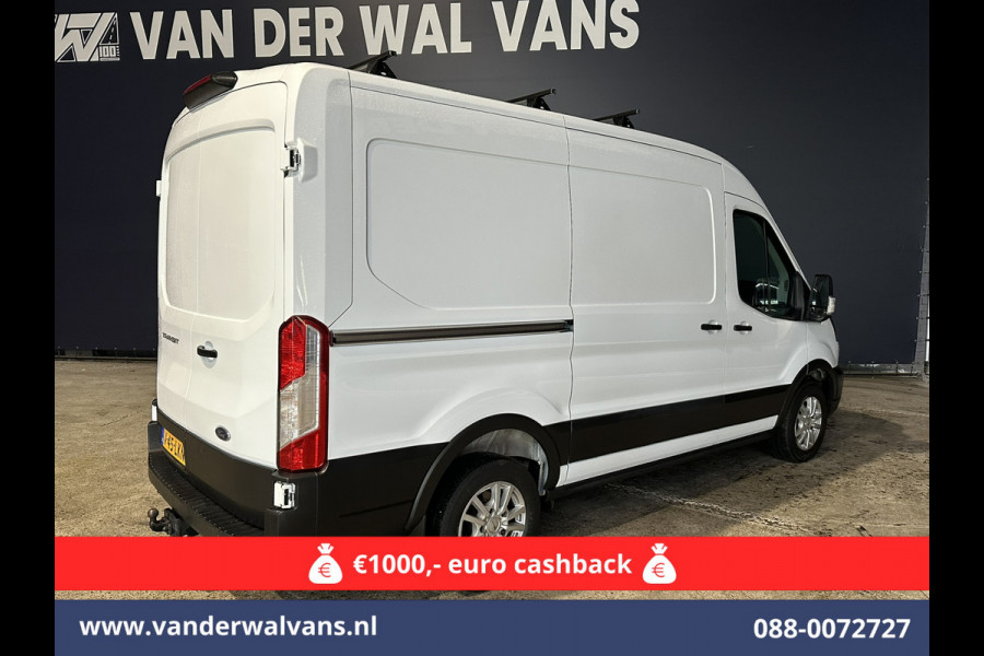 Ford Transit 2.0 TDCI L2H2 Euro6 Airco | 2450kg Trekhaak | LM velgen | Verwarmde voorruit Dakdragers, Bijrijdersbank