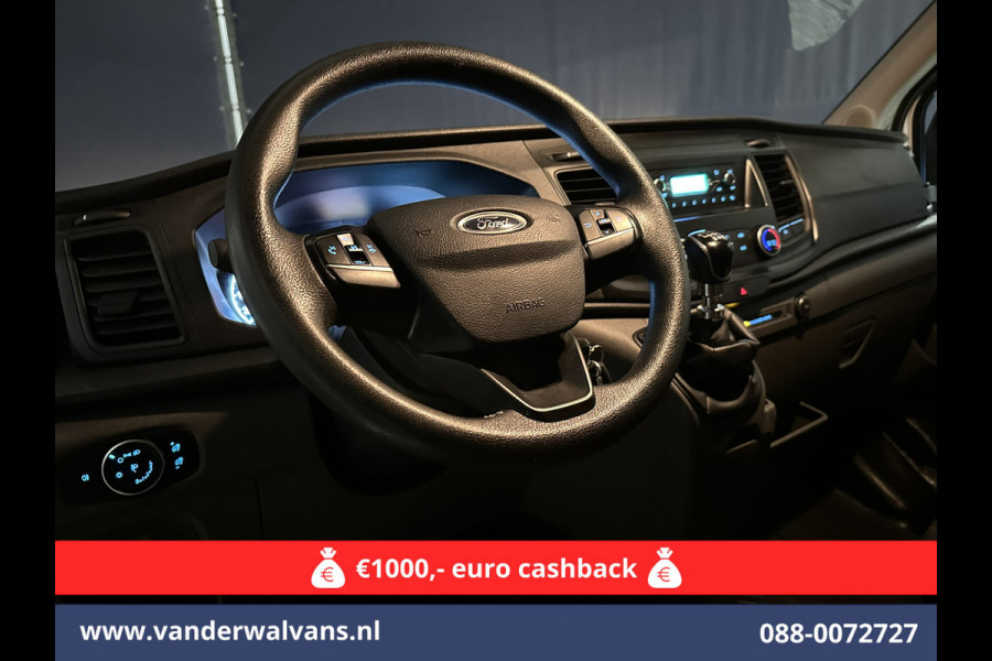 Ford Transit 2.0 TDCI L2H2 Euro6 Airco | 2450kg Trekhaak | LM velgen | Verwarmde voorruit Dakdragers, Bijrijdersbank