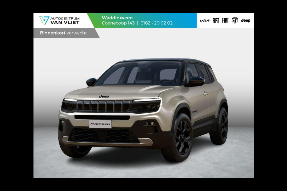 Jeep Avenger Black Edition 54 kWh | Schuif/Kanteldak | Winter Pack | Infotainment&Convenience Pack | Bicolore