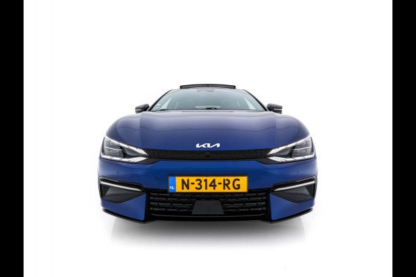 Kia Ev6 GT-Line AWD 77.4 kWh [ 3-Fase ] {SOH-100%} (INCL.BTW) Aut. *PANO | HEAD-UP | LEATHER-ALCANTARA | ADAPTIVE-CRUISE | DIGI-COCKPIT | MERIDIAN-AUDIO | MEMORY-PACK | FULL-LED | KEYLESS | TOP-VIEW | DAB | BLIND-SPOT | NAVI-FULLMAP | PRIVACY