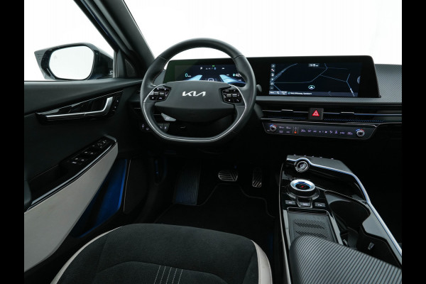 Kia Ev6 GT-Line AWD 77.4 kWh [ 3-Fase ] {SOH-100%} (INCL.BTW) Aut. *PANO | HEAD-UP | LEATHER-ALCANTARA | ADAPTIVE-CRUISE | DIGI-COCKPIT | MERIDIAN-AUDIO | MEMORY-PACK | FULL-LED | KEYLESS | TOP-VIEW | DAB | BLIND-SPOT | NAVI-FULLMAP | PRIVACY