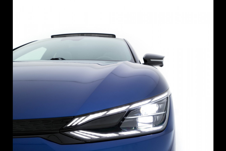 Kia Ev6 GT-Line AWD 77.4 kWh [ 3-Fase ] {SOH-100%} (INCL.BTW) Aut. *PANO | HEAD-UP | LEATHER-ALCANTARA | ADAPTIVE-CRUISE | DIGI-COCKPIT | MERIDIAN-AUDIO | MEMORY-PACK | FULL-LED | KEYLESS | TOP-VIEW | DAB | BLIND-SPOT | NAVI-FULLMAP | PRIVACY