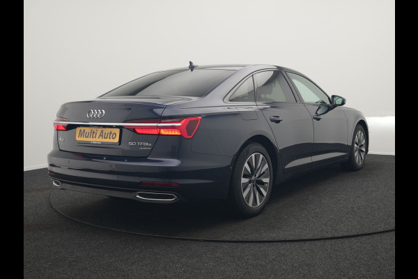 Audi A6 Limousine 50 TFSI e Quattro Business edition Plug In Hybrid 300pk Dealer O.H PHEV | Trekhaak af Fabriek | Adaptive Cruise | Lederen Comfortzetels Memory | Head Up | Camera | Park Assist | BLIS | Apple Carplay |