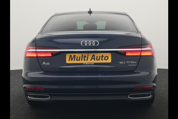 Audi A6 Limousine 50 TFSI e Quattro Business edition Plug In Hybrid 300pk Dealer O.H PHEV | Trekhaak af Fabriek | Adaptive Cruise | Lederen Comfortzetels Memory | Head Up | Camera | Park Assist | BLIS | Apple Carplay |