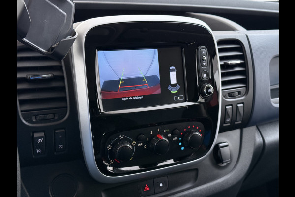 Opel Vivaro D126pk L2H1 D. C Dubbele Cabine Euro 6 Navi Airco Trekhaak Camera Cruise Control Bluetooth Pdc 5-Persoons Betonplex Vloer Wandbetimmering Schuifdeur Regen-Lichtsensor 1.6CDTI 1e Eigenaar Origineel Nederlandse Auto Dealeronderhouden 2.000kg trekvermogen