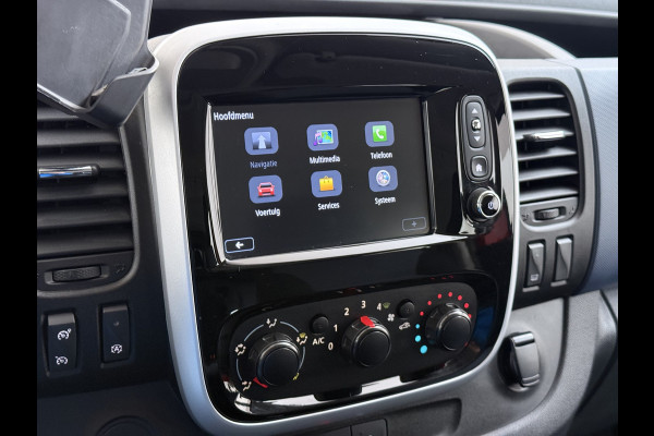Opel Vivaro D126pk L2H1 D. C Dubbele Cabine Euro 6 Navi Airco Trekhaak Camera Cruise Control Bluetooth Pdc 5-Persoons Betonplex Vloer Wandbetimmering Schuifdeur Regen-Lichtsensor 1.6CDTI 1e Eigenaar Origineel Nederlandse Auto Dealeronderhouden 2.000kg trekvermogen