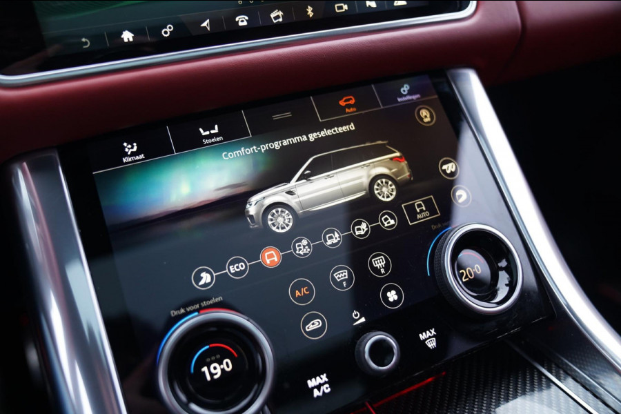 Land Rover Range Rover Sport 5.0 V8 SC SVR | Trekhaak | Meridian | HuD | Panorama | Lane Assist | Luchtvering | 360 cam | 22 inch