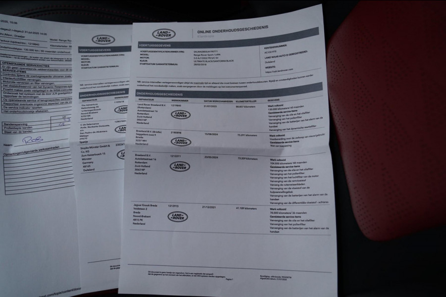 Land Rover Range Rover Sport 5.0 V8 SC SVR | Trekhaak | Meridian | HuD | Panorama | Lane Assist | Luchtvering | 360 cam | 22 inch