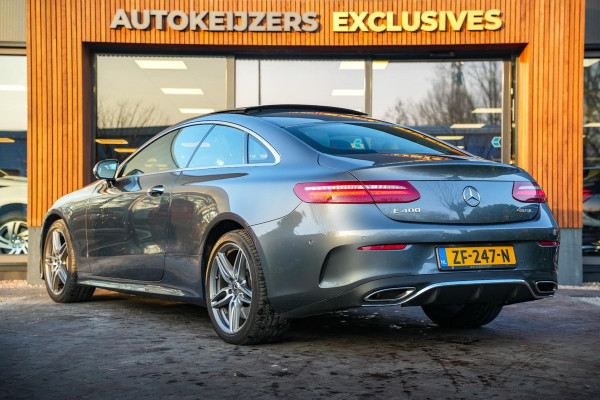 Mercedes-Benz E-Klasse Coupé 400 4MATIC AMG Panodak Leer Burmester Widescreen Ambient Verlicht. 360 Cam.