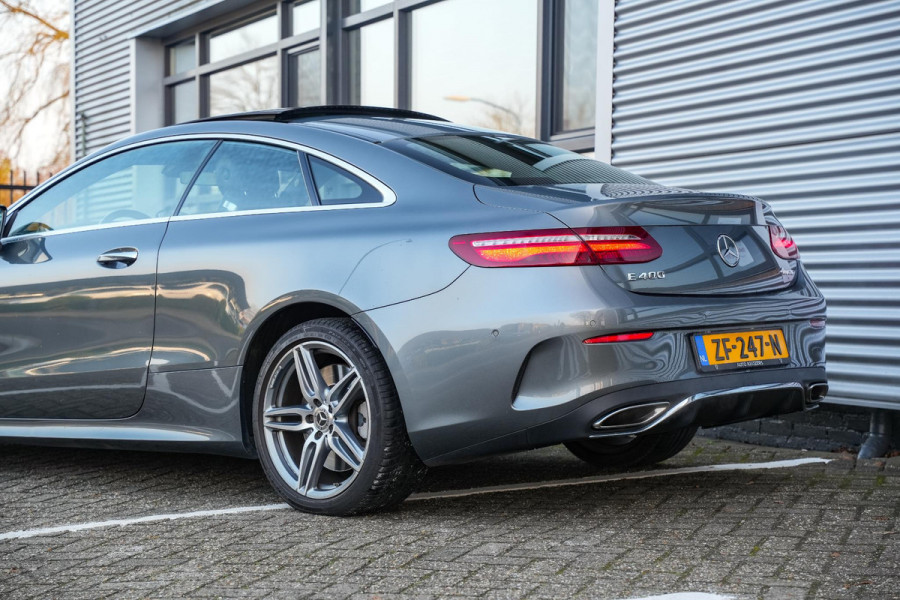 Mercedes-Benz E-Klasse Coupé 400 4MATIC AMG Panodak Leer Burmester Widescreen Ambient Verlicht. 360 Cam.