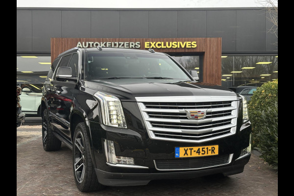 Cadillac Escalade 6.2 V8 Platinum Schuifdak Adapt. Cruise Massage Stoelvent. BOSE Multimedia Trekhaak 22''LM