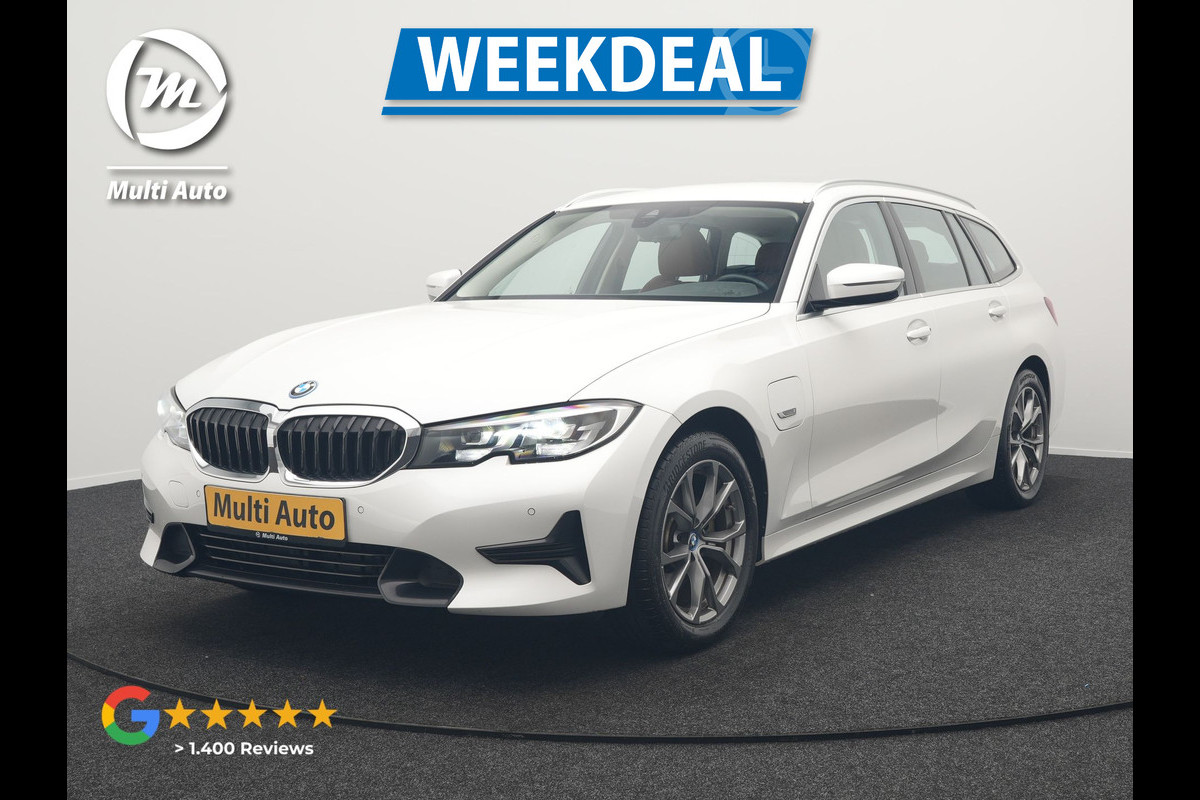 BMW 3 Serie Touring 320e Sportline Plug In Hybrid 204pk Dealer O.H PHEV | Lederen Sportstoelen Verwarmd | Sfeerverlichting | Apple Carplay | Navigatie | Cruise Control | Virtual | DAB |