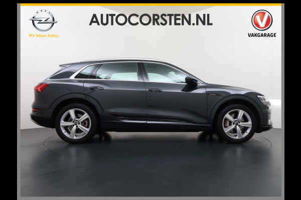 Audi e-tron 313pk Quattro Leer PanoDak Adaptive.Cruise Camera Elek.Stoelen+Memory+Verwarmd Navi Ecc Pdc Stoelverwarming Elek.Achterklep AWD Led Bluetooth Rijstrooksensor WiFi Lmv 4WD SOH 91% Business Edition Plus 71kWh Origineel Nederlandse Auto 1800kg trekvermogen!