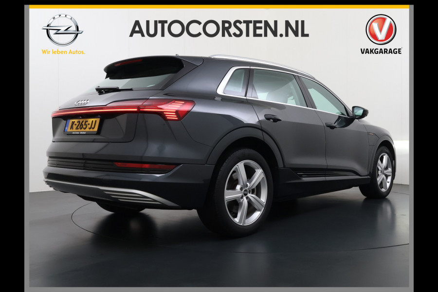 Audi e-tron 313pk Quattro Leer PanoDak Adaptive.Cruise Camera Elek.Stoelen+Memory+Verwarmd Navi Ecc Pdc Stoelverwarming Elek.Achterklep AWD Led Bluetooth Rijstrooksensor WiFi Lmv 4WD SOH 91% Business Edition Plus 71kWh Origineel Nederlandse Auto 1800kg trekvermogen!