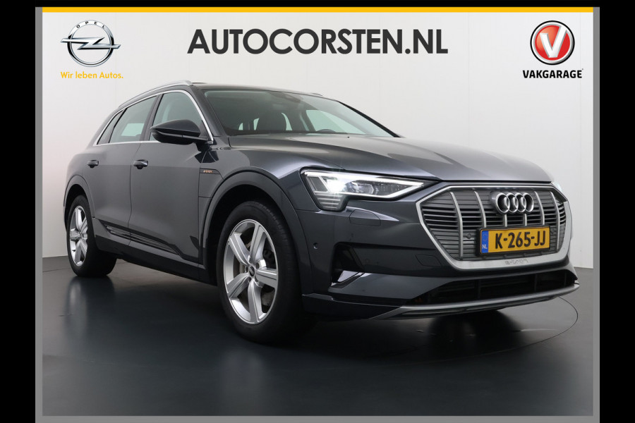 Audi e-tron 313pk Quattro Leer PanoDak Adaptive.Cruise Camera Elek.Stoelen+Memory+Verwarmd Navi Ecc Pdc Stoelverwarming Elek.Achterklep AWD Led Bluetooth Rijstrooksensor WiFi Lmv 4WD SOH 91% Business Edition Plus 71kWh Origineel Nederlandse Auto 1800kg trekvermogen!