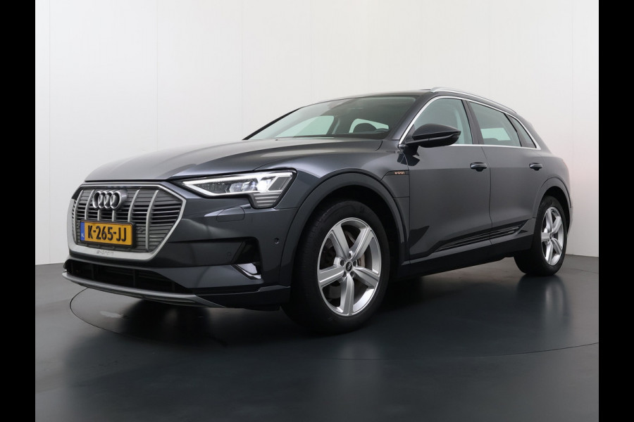 Audi e-tron 313pk Quattro Leer PanoDak Adaptive.Cruise Camera Elek.Stoelen+Memory+Verwarmd Navi Ecc Pdc Stoelverwarming Elek.Achterklep AWD Led Bluetooth Rijstrooksensor WiFi Lmv 4WD SOH 91% Business Edition Plus 71kWh Origineel Nederlandse Auto 1800kg trekvermogen!