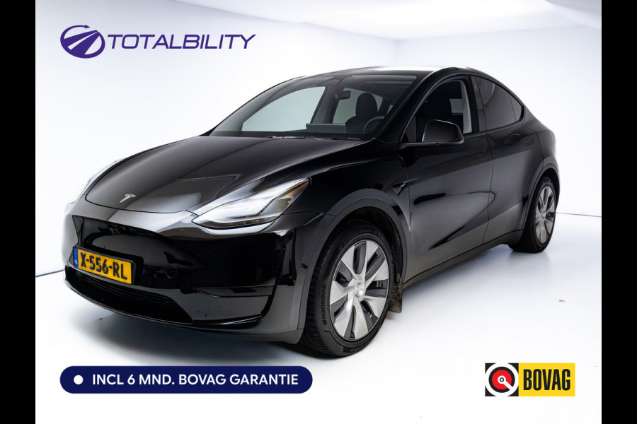 Tesla Model Y RWD 58 kWh | Panoramadak | Stoel-stuurverwarming | Zwart leder | Navigatie | Extra getint glas Camera, Autopilot, Dodehoek detector, Elektrisch verstelbare stoelen