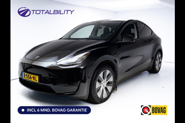 Tesla Model Y RWD 58 kWh | Panoramadak | Stoel-stuurverwarming | Zwart leder | Navigatie | Extra getint glas Camera, Autopilot, Dodehoek detector, Elektrisch verstelbare stoelen