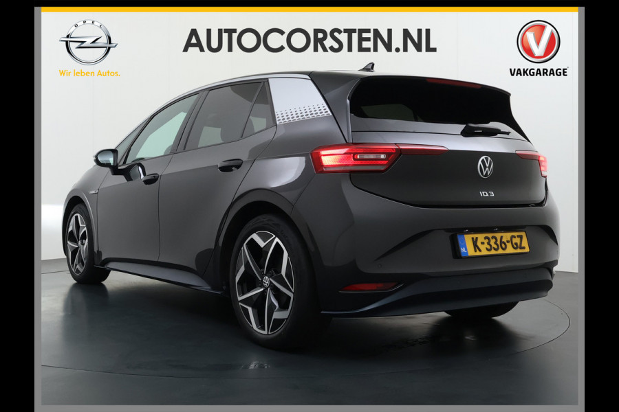 Volkswagen ID.3 First Plus 58kWh 204pk Camera Trekhaak 19"lm Adap.Cruise Matrix-Led Navi-Pro Ecc Apple Carplay Android Auto Pdc SOH 90% Lmv Stoel+Stuurverwarming Wifi  Rijstrooksensor Origineel Nederlandse Auto € 43.675,- nieuw