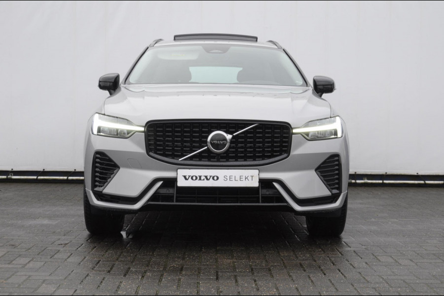 Volvo XC60 T6 350PK Automaat Plug-in hybrid AWD Plus Dark Panoramadak/ Cruise control/ Achteruitrijcamera/ Elektrisch bedienbare stoelen met geheugen/ Moritz leder/ Google infotainment/ Apple carplay/ Android auto/
