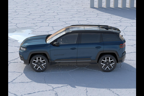 Jeep Compass First Edition 74 kWh | Adapt. Cruise | Camera | Carplay | 20" | Elektr. A-Klep | Navi | Winter Pack | Schuif/Kanteldak | Premium Pack | Conv. Pack | Warmtepomp