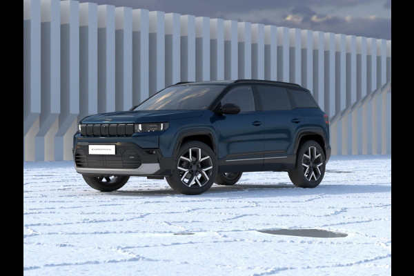 Jeep Compass First Edition 74 kWh | Adapt. Cruise | Camera | Carplay | 20" | Elektr. A-Klep | Navi | Winter Pack | Schuif/Kanteldak | Premium Pack | Conv. Pack | Warmtepomp