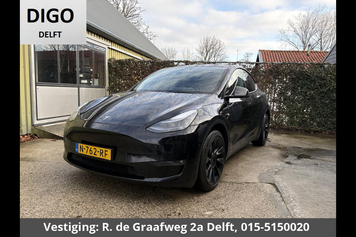 Tesla Model Y Long Range AWD 75 kWh SOH 84% | Navigatie | Leder | Stoelverwarming | FSD systeem AutoPilot