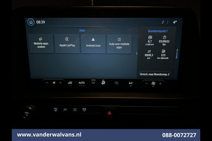 Ford Transit Custom 2.0 TDCI 136pk L2H1 Euro6 Airco | Camera | LED | Cruisecontrol | Apple Carplay Android Auto, Parkeersensoren, Bijrijdersbank, 2800kg trekvermogen