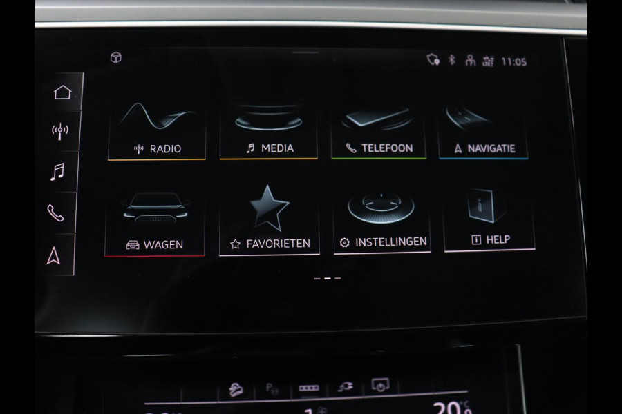 Audi e-tron 55 quattro edition 95kWh | Leder | Carplay | Trekhaak | Virtual Cockpit | Navigatie | Luchtvering | Parkeerhulp | Audi Sound | Cruise control