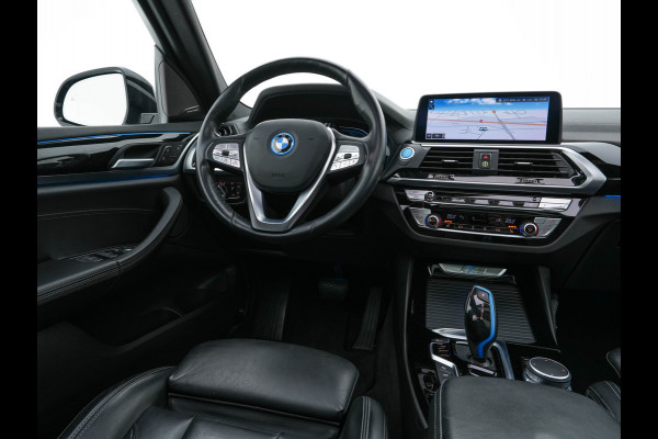 BMW iX3 High Executive 80 kWh [ 3-Fase ] (INCL-BTW) Aut. *PANO | HEAD-UP | LEATHER | ADAPTIVE-CRUISE | FULL-LED | BLIND-SPOT | MEMORY-PACK | DIGI-COCKPIT | HEATED-COMFORTSEATS | KEYLESS | TOP-VIEW | DAB+ | NAVI | TOWBAR | 20'