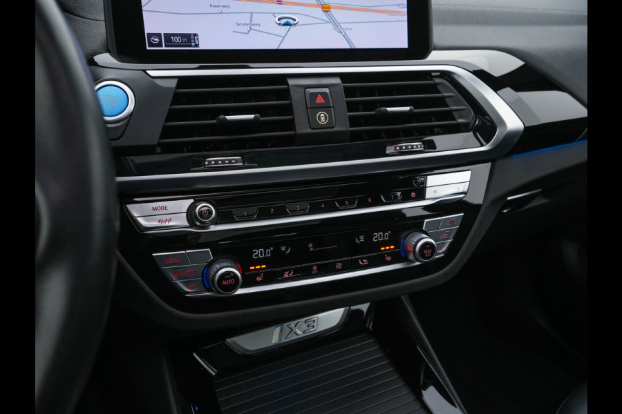 BMW iX3 High Executive 80 kWh [ 3-Fase ] (INCL-BTW) Aut. *PANO | HEAD-UP | LEATHER | ADAPTIVE-CRUISE | FULL-LED | BLIND-SPOT | MEMORY-PACK | DIGI-COCKPIT | HEATED-COMFORTSEATS | KEYLESS | TOP-VIEW | DAB+ | NAVI | TOWBAR | 20'