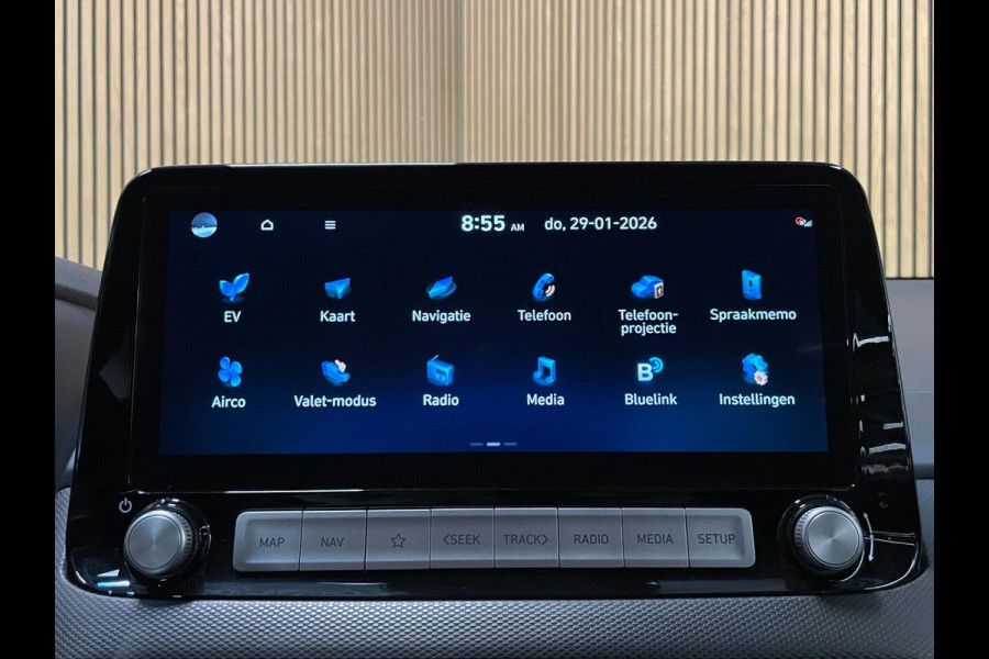 Hyundai Kona EV Fashion Design 39 kWh|100% SOH|CARPLAY|CAMERA|STOEL+STUURVERW|NAVIGATIE|KRELL|LANE-ASSIST|PDC-A|1e EIG|INCL.BTW|